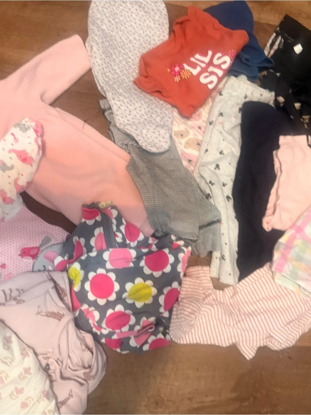 50+ Mixed Baby Girls Clothing Bundle - Floral & Pink Pieces